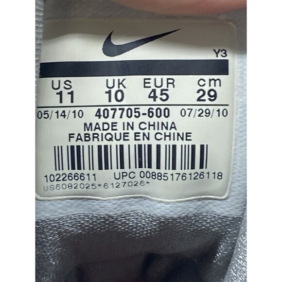 Nike Air Max Hyped Mens Basketball Shoes Size 11 Red White 407705-600 High top - Picture 6 of 7